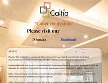 Tablet Screenshot of caltiaconstruction.com